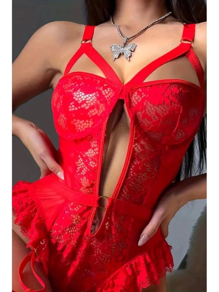 For Dreams 8450 Fantezi Dantelli Bodysuit