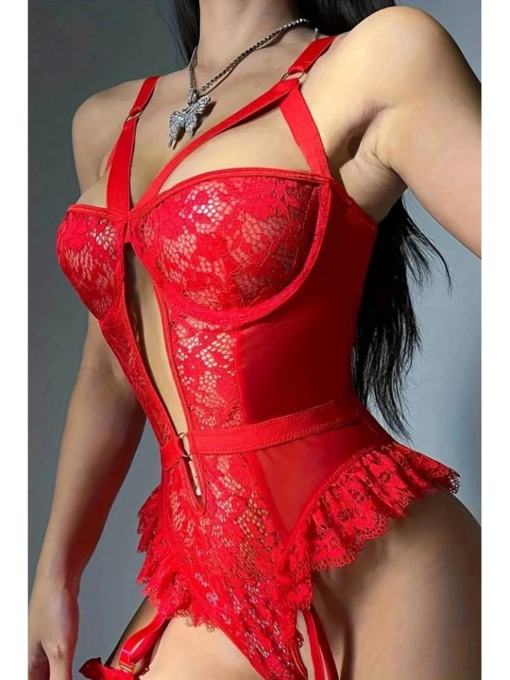 For Dreams 8450 Fantezi Dantelli Bodysuit