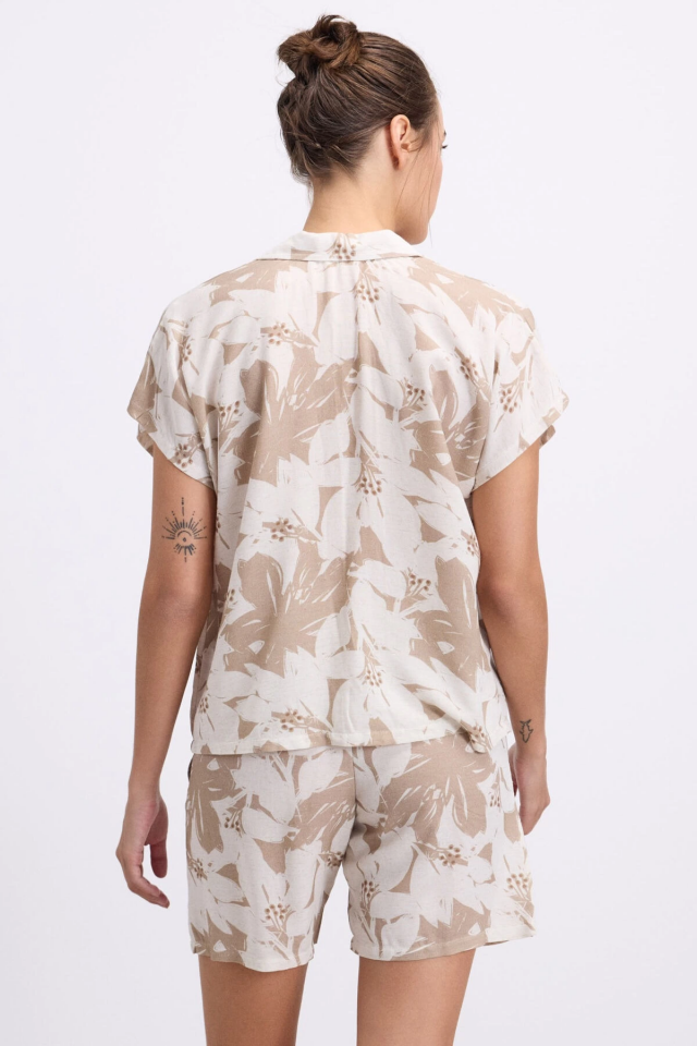 Anıl 11606 Kadın Kısa Kol Gömlek ve Şort Takım