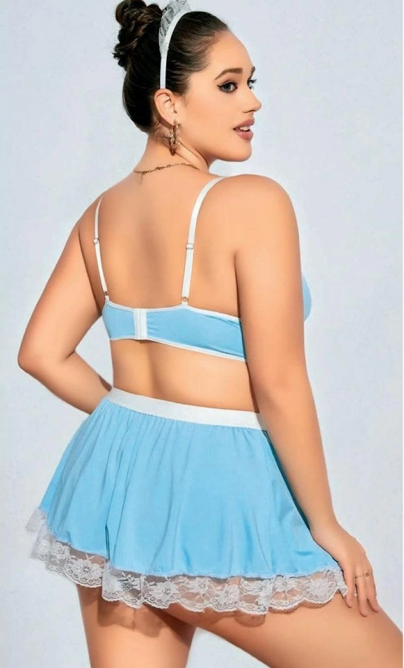 Nightlight 3603 Mini Etekli Büyük Beden Fantazi Hizmetçi Kostümü