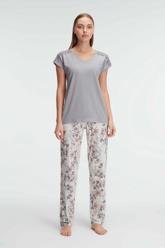 Anıl 9870 Bayan T-Shirt ve Pantolon Takım