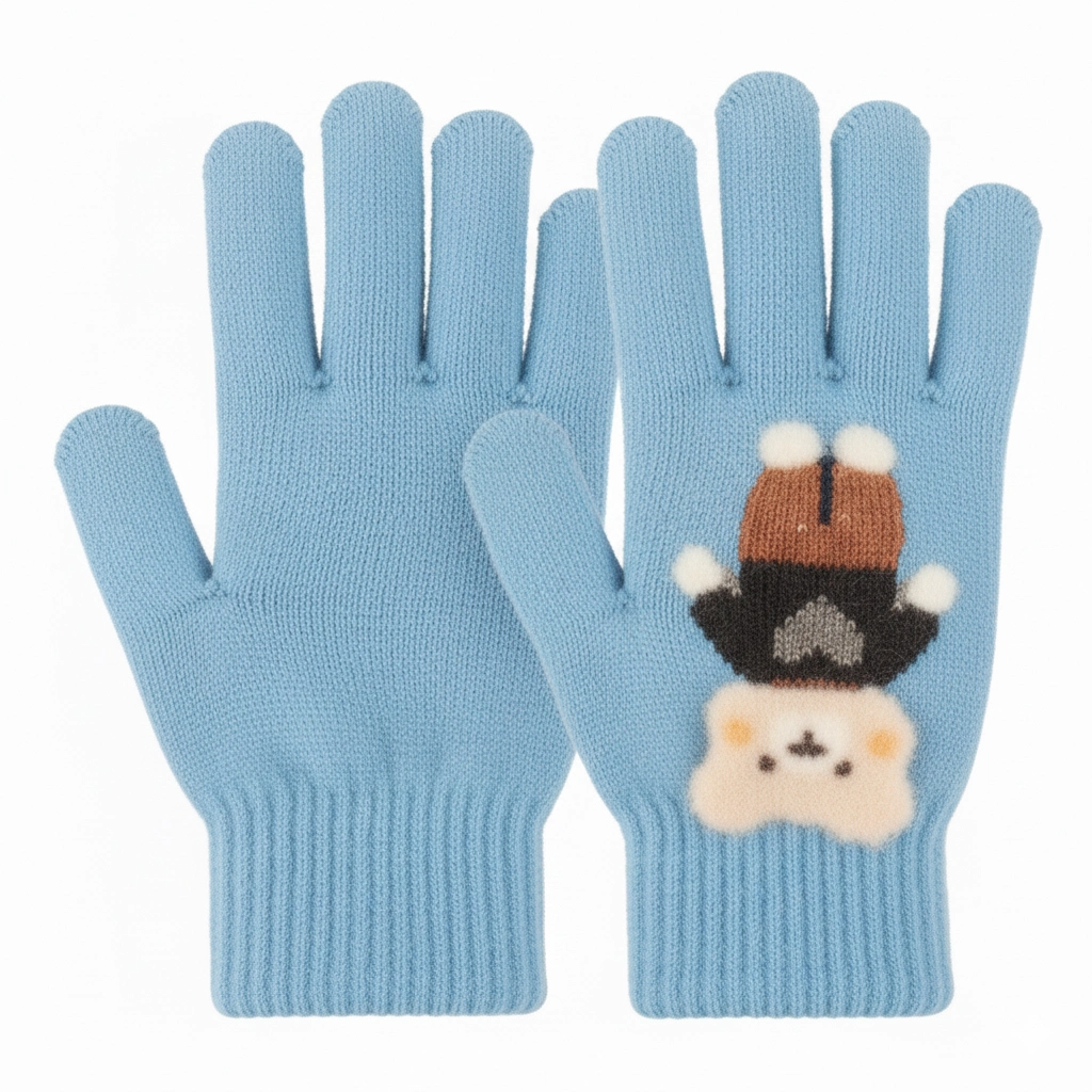 Kitti K25550-02 4-8 Yaş Erkek  Çocuk Örme Eldiven