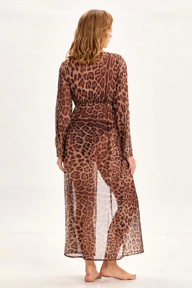 Argento 2106-2070 Önü Açık Uzun Kaftan