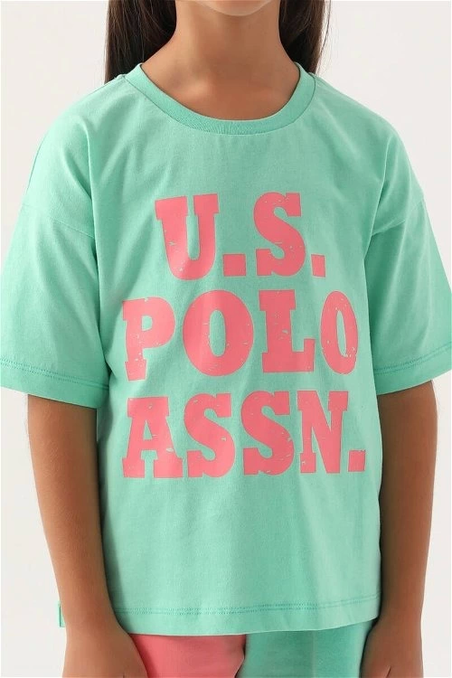 U.S. Polo Assn 1816-4 Kız Çocuk Şort Takım