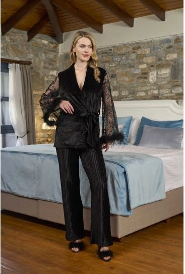 Aqua 26352 Sabahlıklı Pıjama Takımı