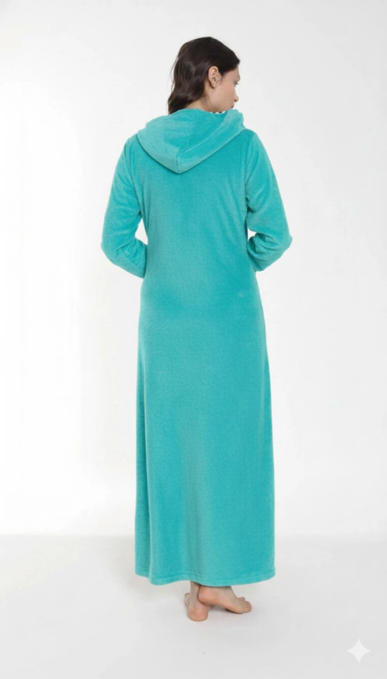 Cicikom 104030 Bayan Kapşonlu Havlu Elbise