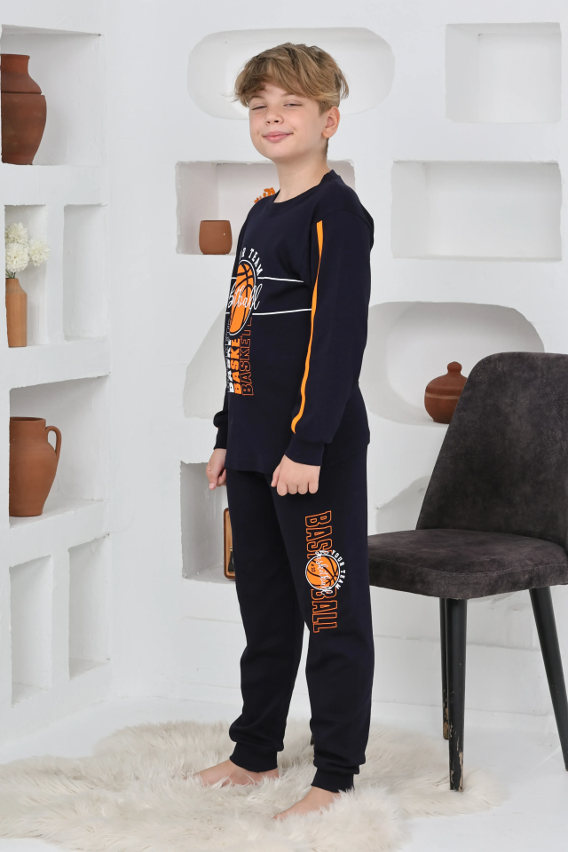 Kapitex 7118 Erkek Çocuk Uzun Kol Pijama Takımı