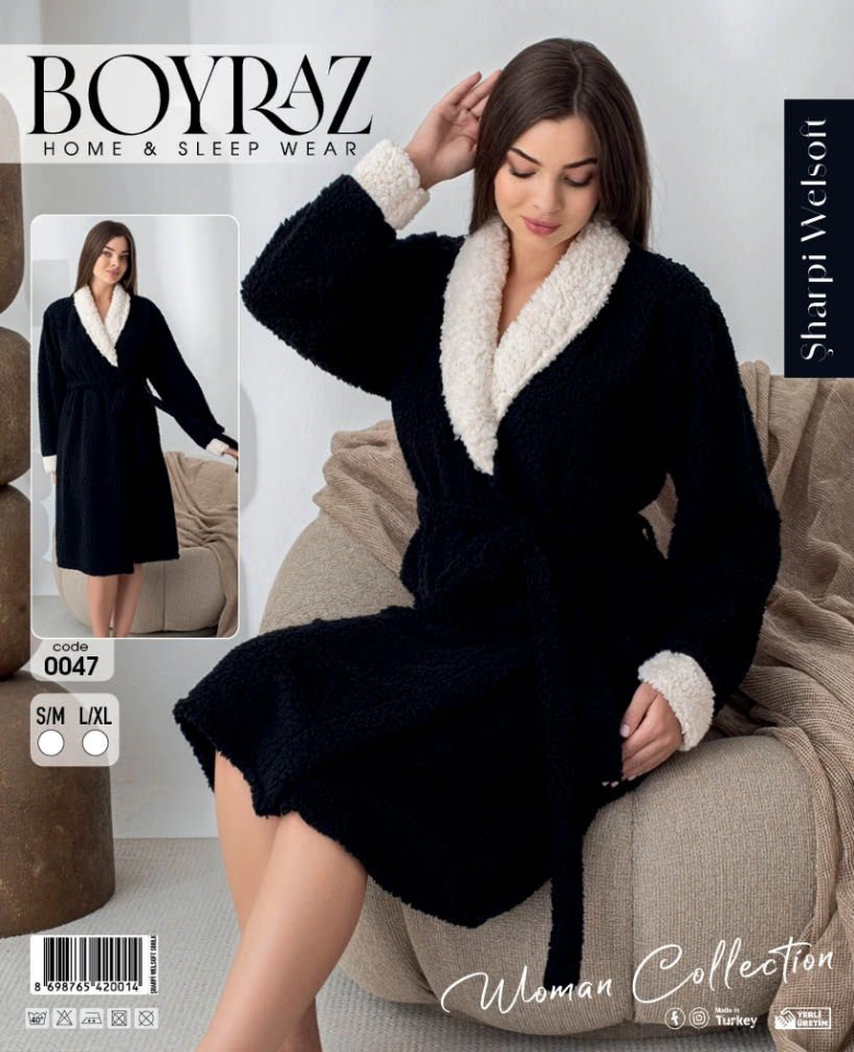 Boyraz 0047 Kadın Sharpi Welsolf Sabahlık