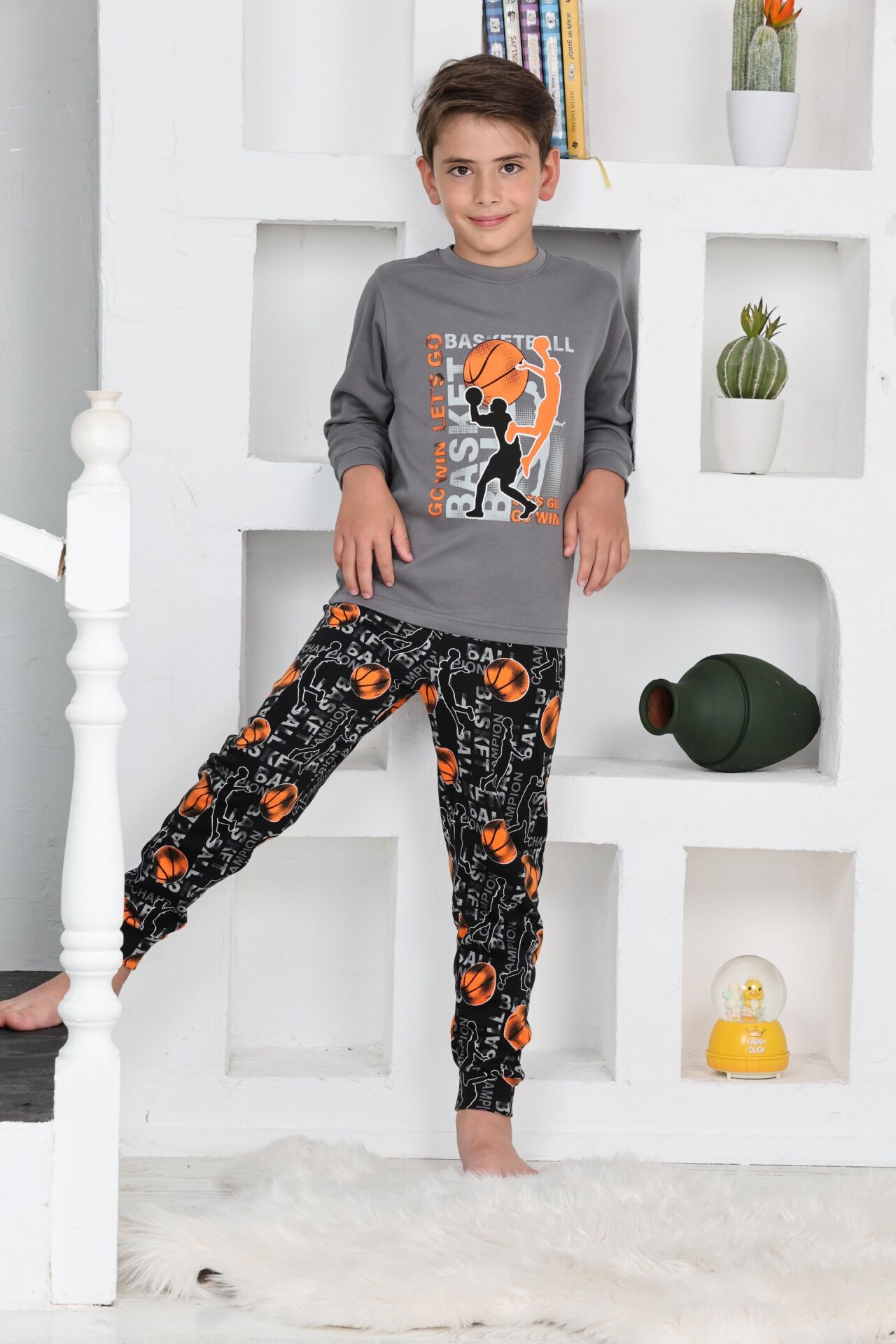 Kapitex 5153 Erkek Çocuk Uzun Kol Pijama Takımı