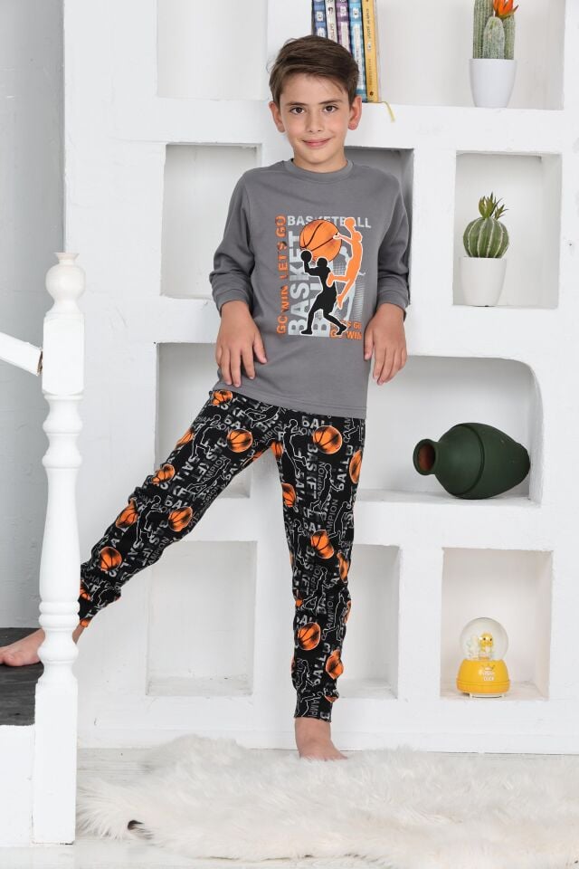 Kapitex 5153 Erkek Çocuk Uzun Kol Pijama Takımı