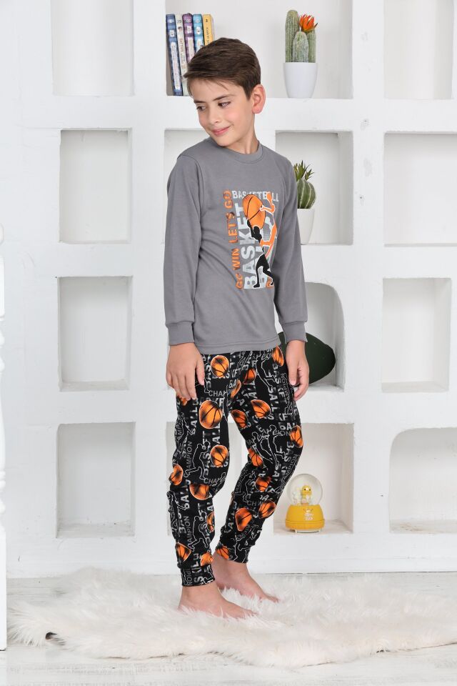 Kapitex 5153 Erkek Çocuk Uzun Kol Pijama Takımı