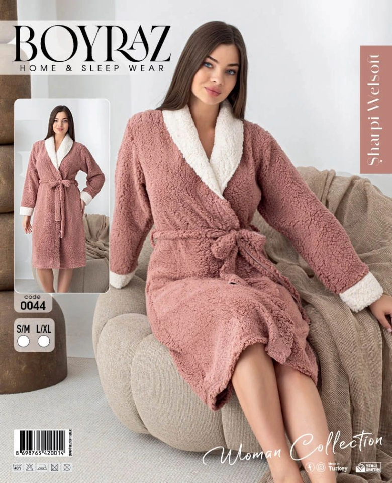 Boyraz 0044 Kadın Sharpi Welsolf Sabahlık