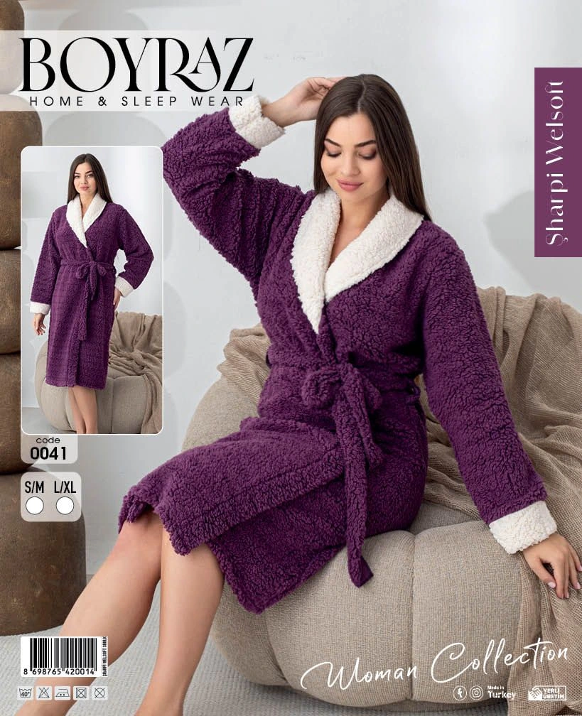 Boyraz 0041 Kadın Sharpi Welsolf Sabahlık