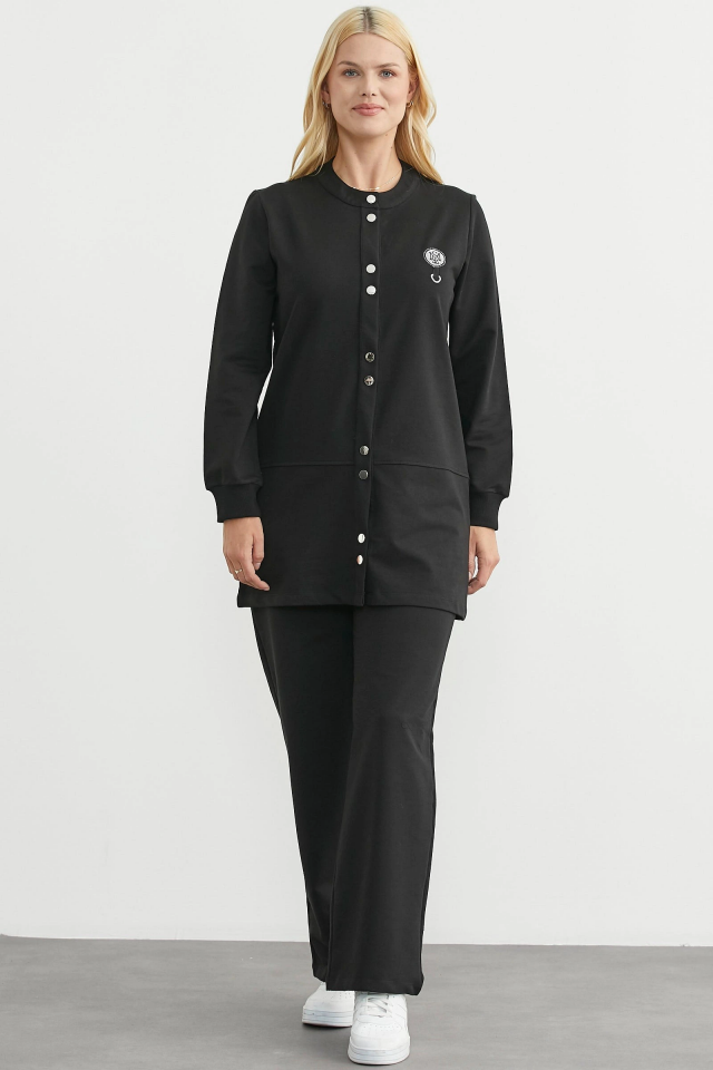 Sementa 76510 Çıtçıtlı Tunik Boy Eşofman Takım