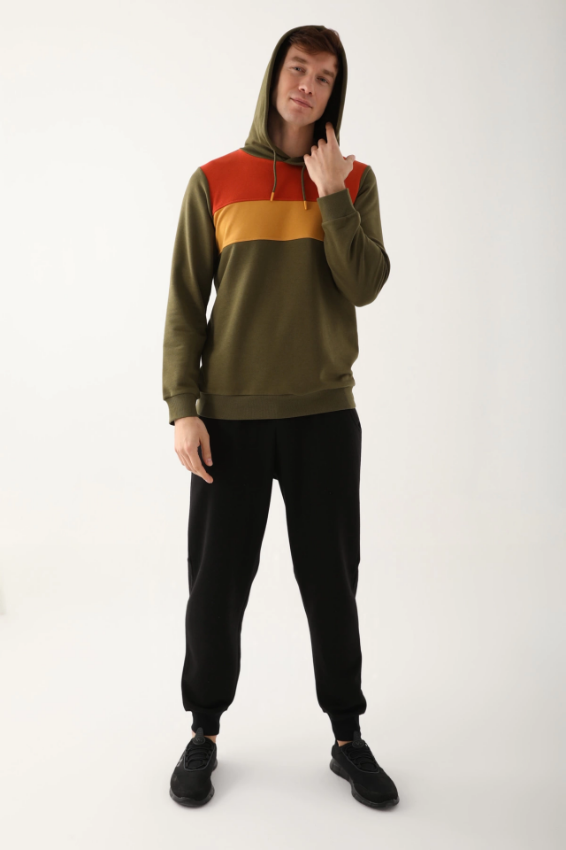 Arnetta AR2785-S Erkek Uzun Kol Kapüşonlu Pijama Takımı