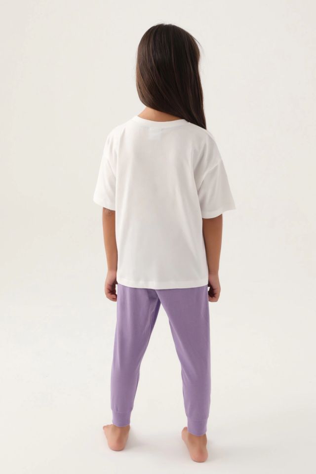 US Polo 1818-G Kız Çocuk Pijama Takım