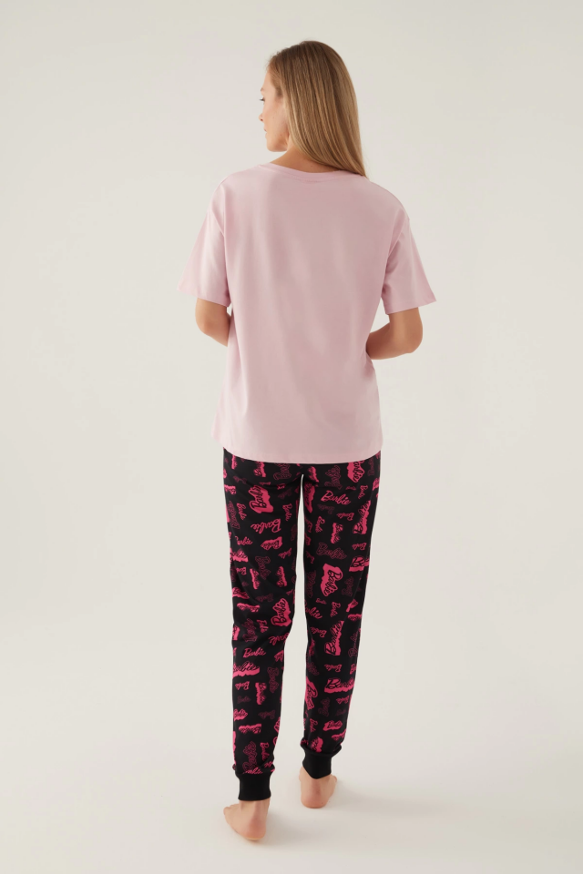 Barbie L1704-S Kadın Kısa Kol Pijama Takımı