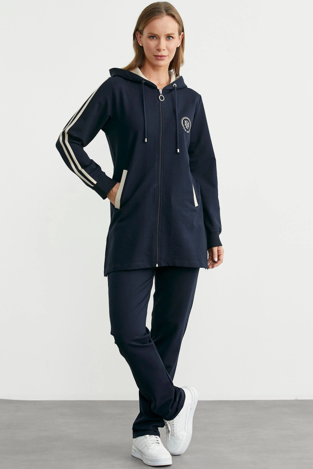 Sementa 76498 Kapüşonlu Tam Fermuarlı Eşofman Takım