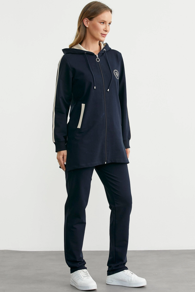 Sementa 76498 Kapüşonlu Tam Fermuarlı Eşofman Takım