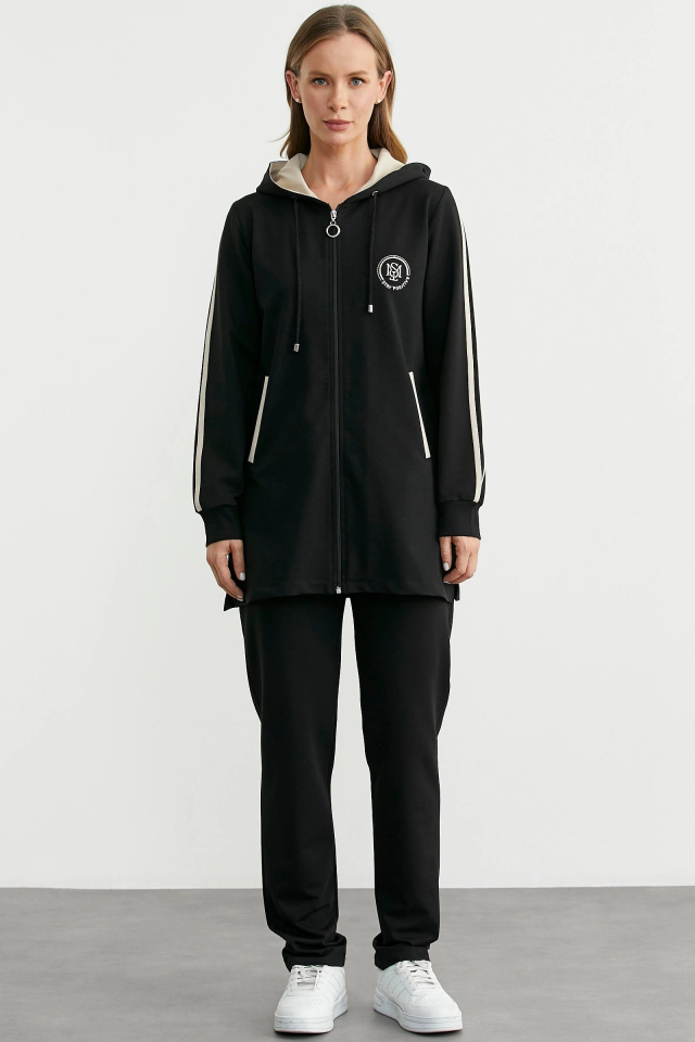 Sementa 76498 Kapüşonlu Tam Fermuarlı Eşofman Takım