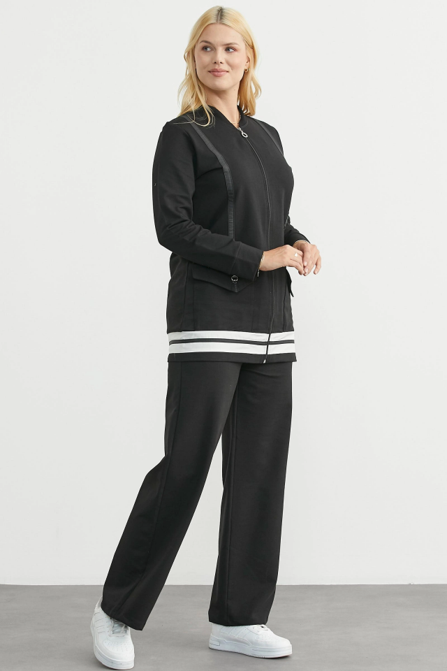 Sementa 76511 Tam Fermuarlı Tunik Eşofman Takım