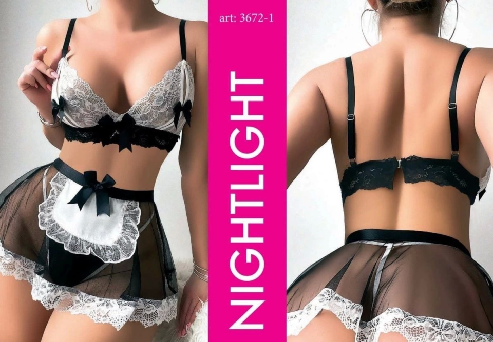 Nightlight 3672 Fantezi Hizmetçi Kostüm