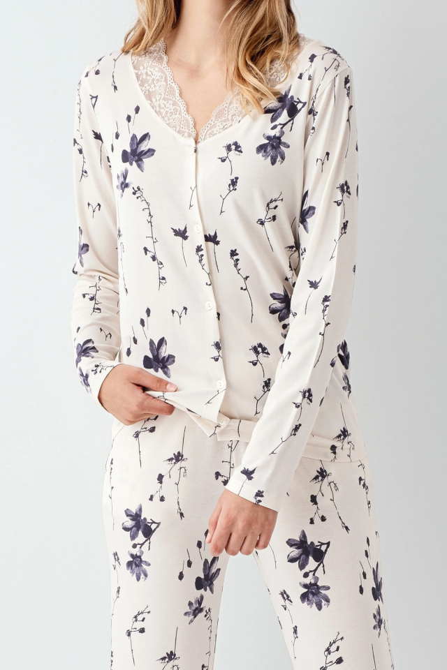 Arnetta 3410-S Kadın Uzun Kol Pijama Takım