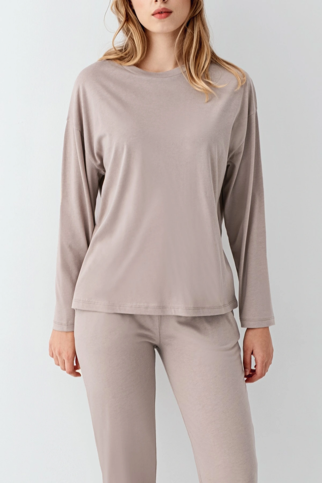 Arnetta 3407-S Kadın Uzun Kol Pijama Takım