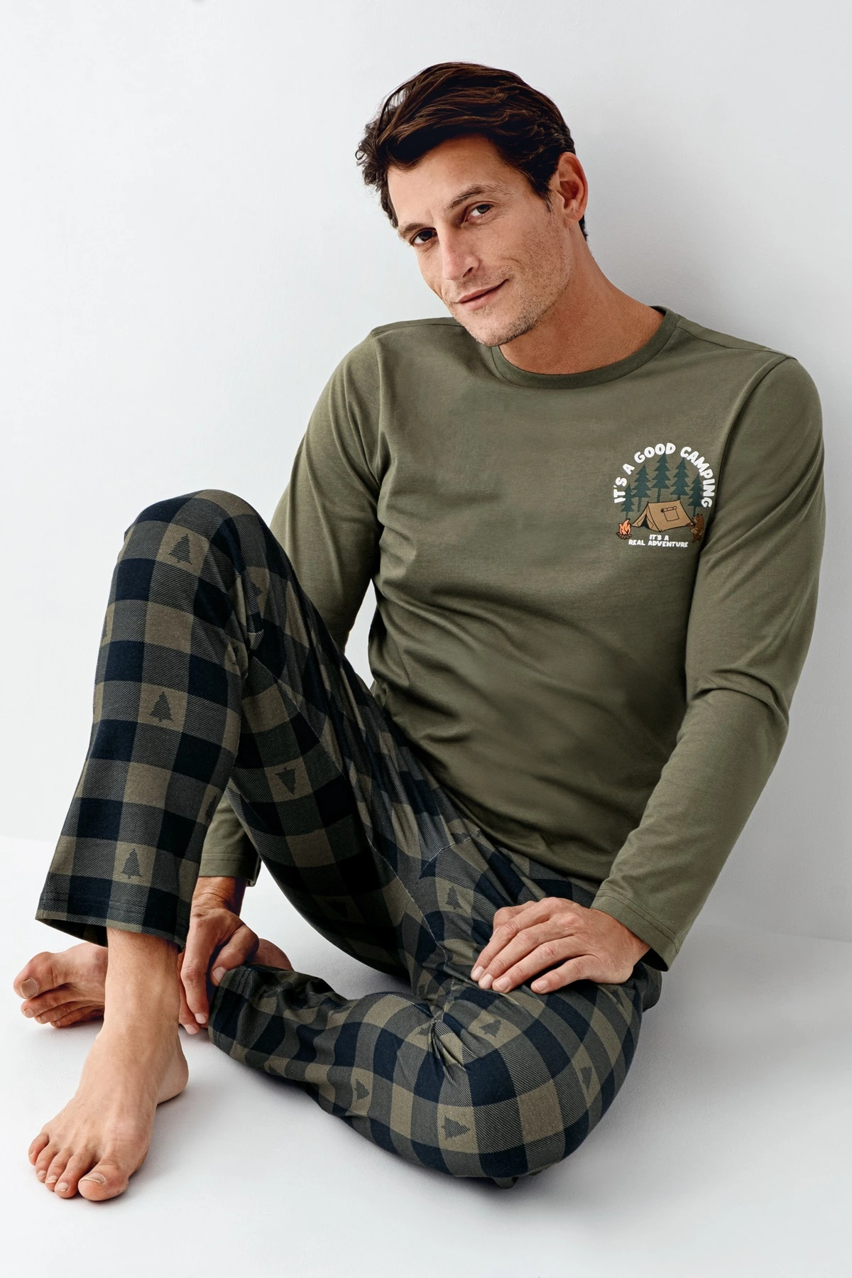 Arnetta 3500-S Erkek Uzun Kol Pijama Takım