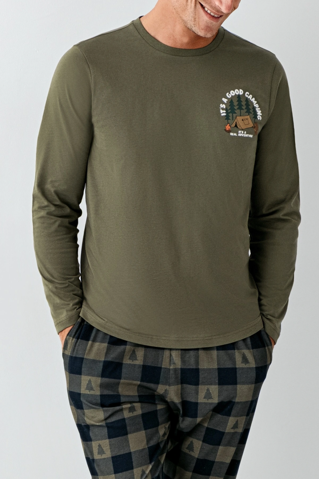 Arnetta 3500-S Erkek Uzun Kol Pijama Takım