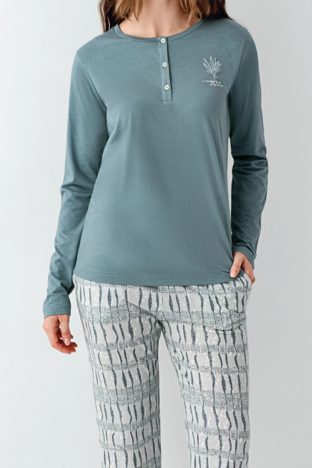 Arnetta 3406-S Kadın Uzun Kol Pijama Takım