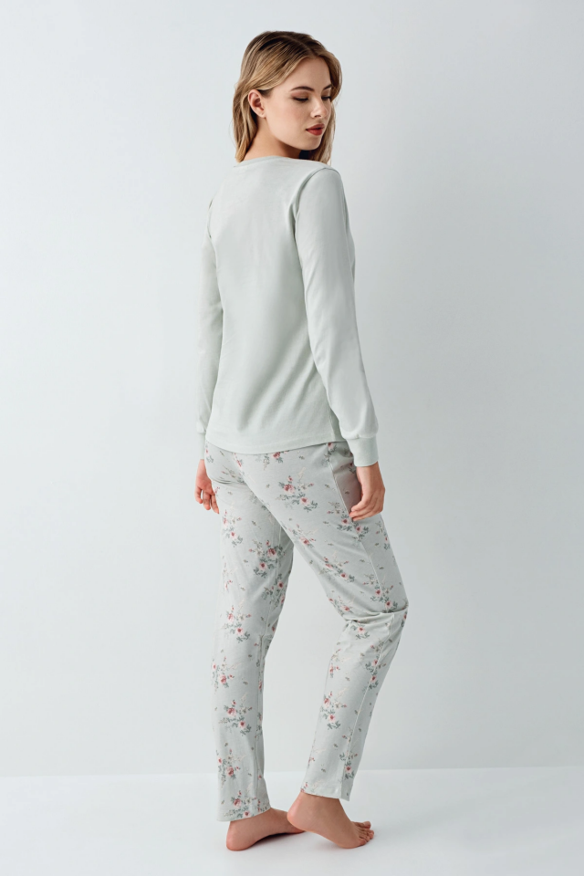 RolyPoly 3703-S Kadın Uzun Kol Pijama Takım