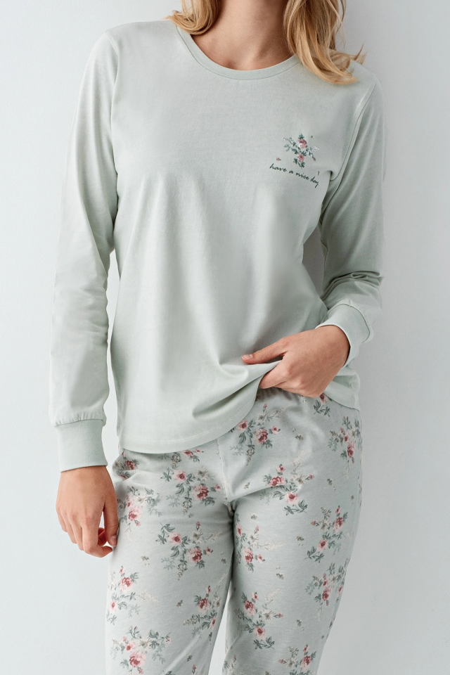 RolyPoly 3703-S Kadın Uzun Kol Pijama Takım