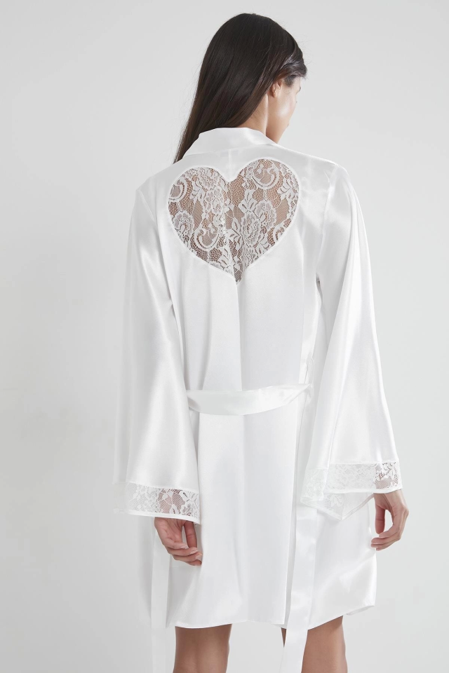 Pierre Cardin 4090 Saten Gecelik Sabahlık Takım