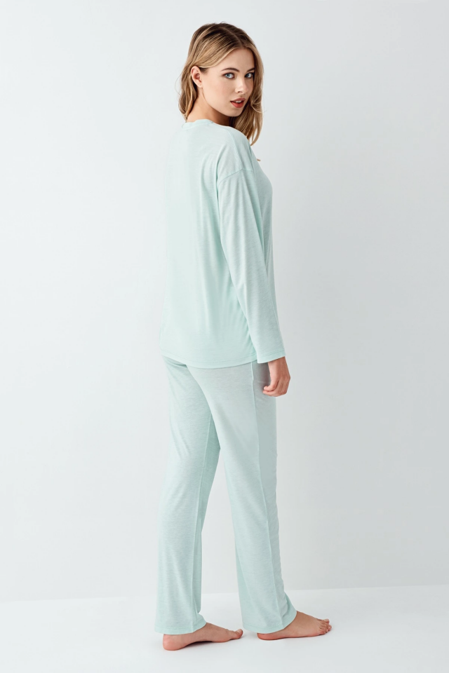 Arnetta 3407-S Kadın Uzun Kol Pijama Takım
