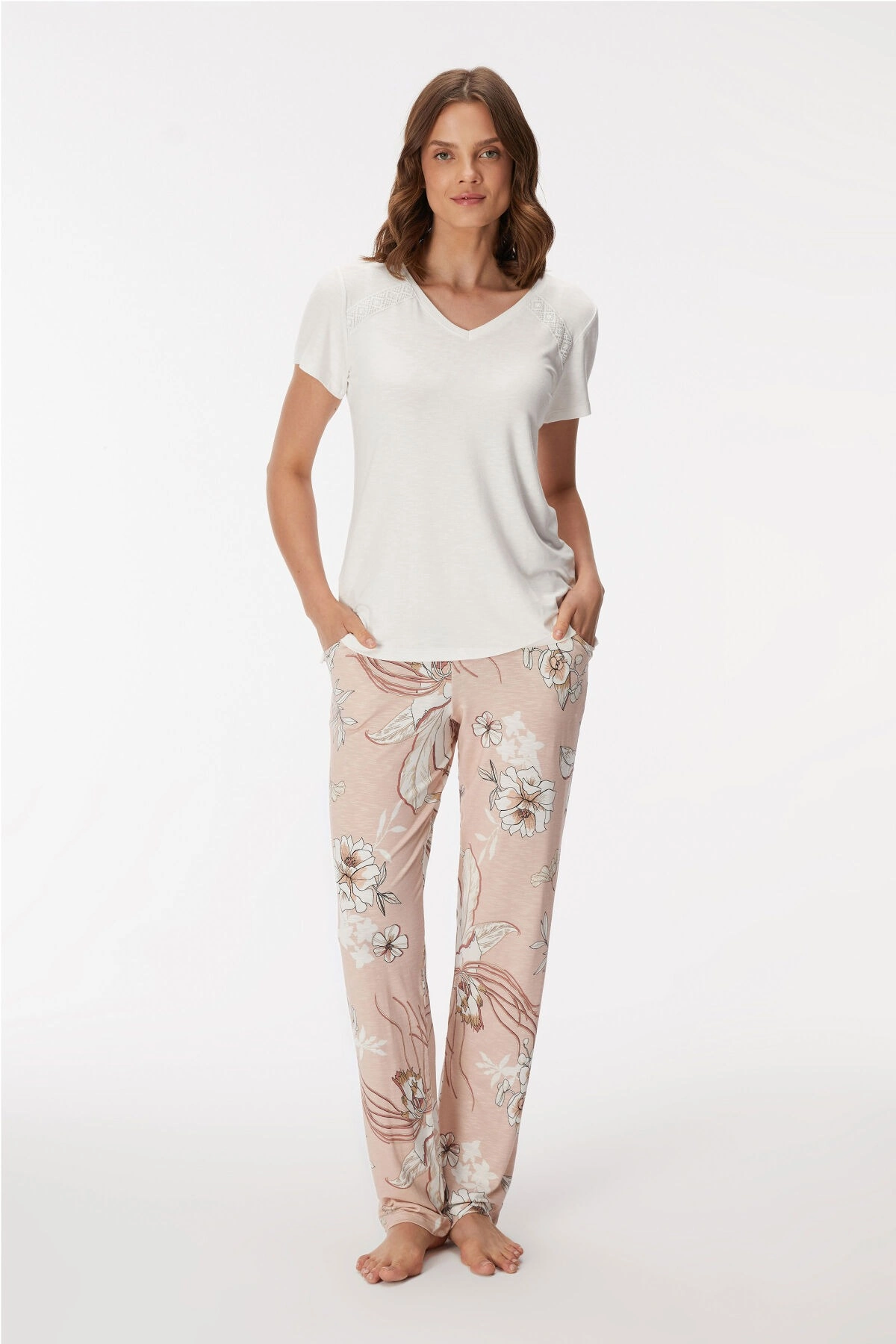 Anıl 11396  Kadın T-Shirt Ve Pantalon Takım