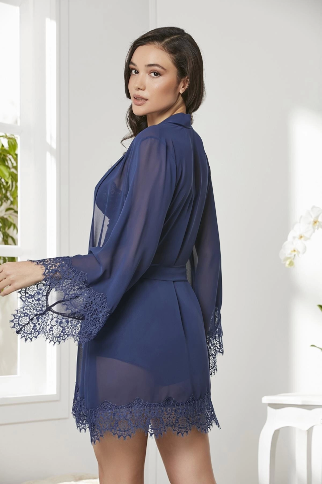 Pierre Cardin 7005 Sabahlıklı Şort Gecelik Takım
