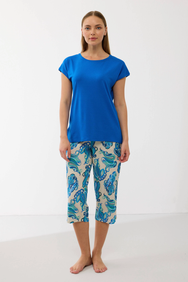 Anıl 11702  Kadın T-Shirt Ve Pantalon Takım