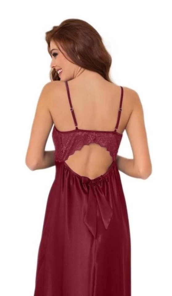 Pierre Cardin 908 Bayan Askılı Saten Gecelik