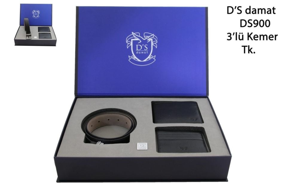 D'S Damat 902 3'lü Deri Kemer Seti
