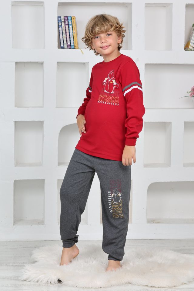 Kapitex 5141 Erkek Çocuk Uzun Kol Pijama Takımı