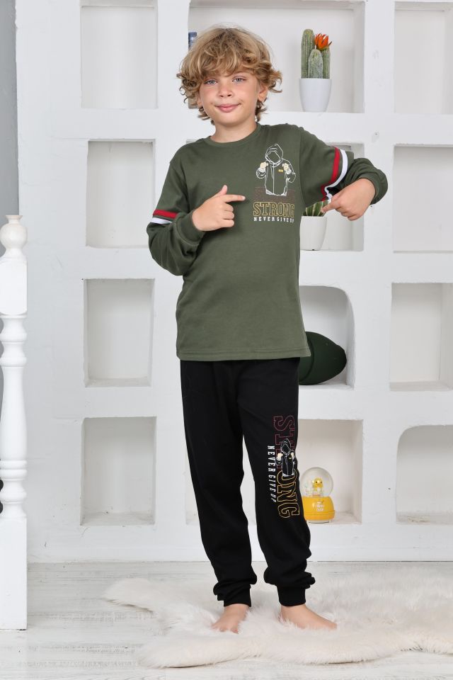 Kapitex 5140 Erkek Çocuk Uzun Kol Pijama Takımı