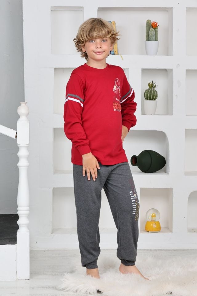 Kapitex 5140 Erkek Çocuk Uzun Kol Pijama Takımı
