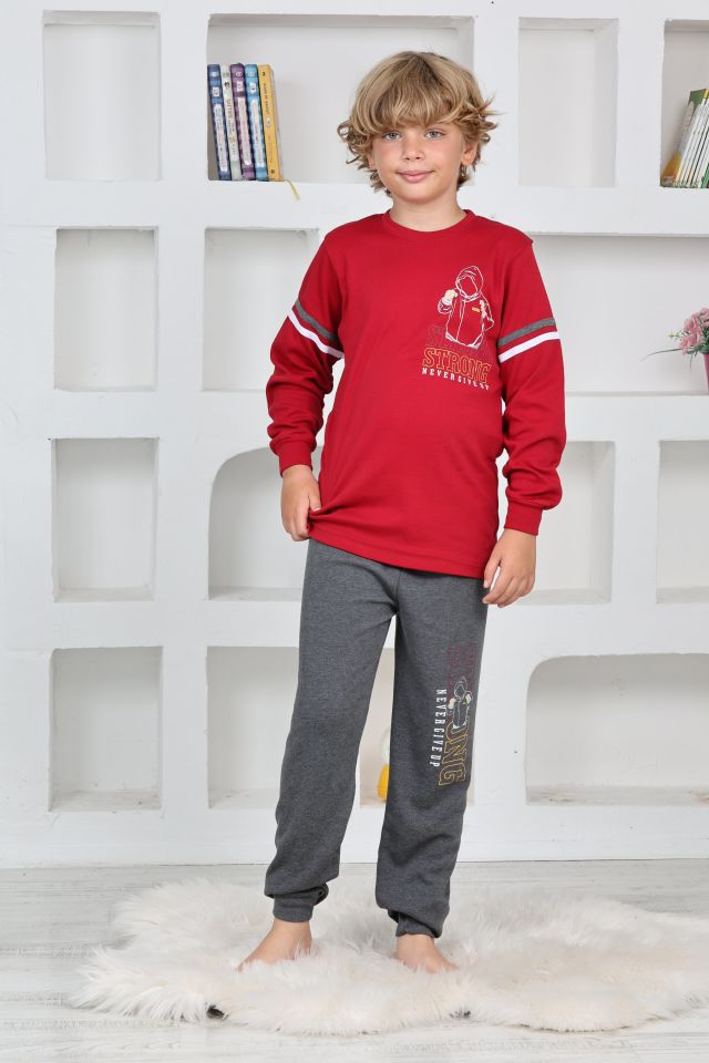 Kapitex 5140 Erkek Çocuk Uzun Kol Pijama Takımı
