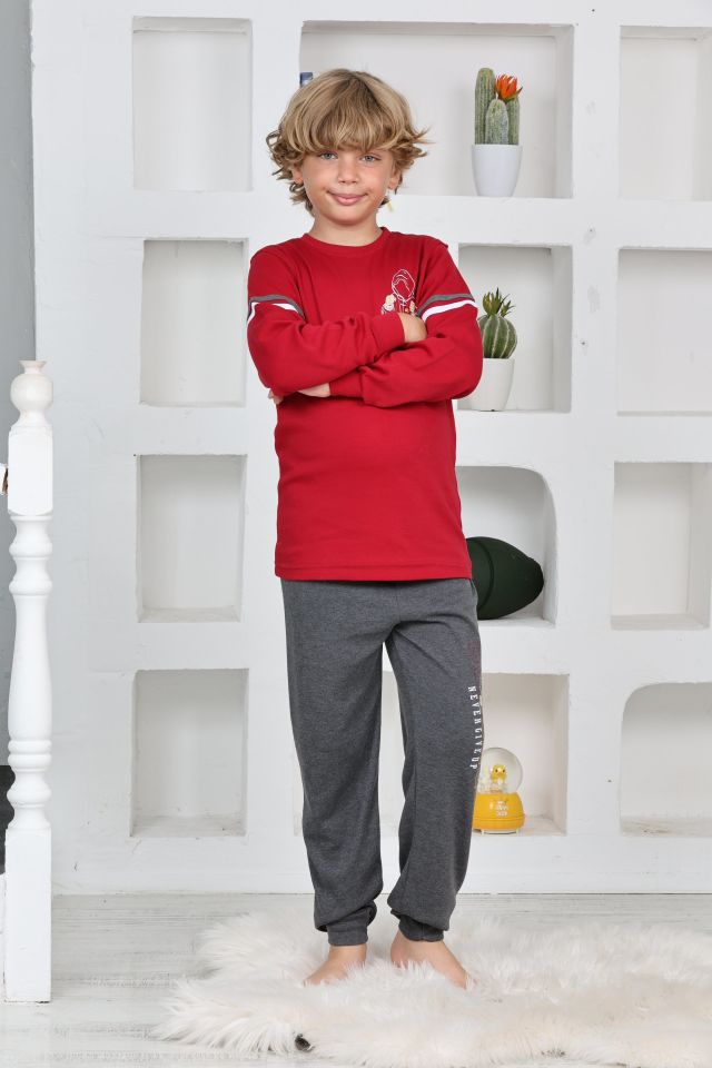 Kapitex 5140 Erkek Çocuk Uzun Kol Pijama Takımı