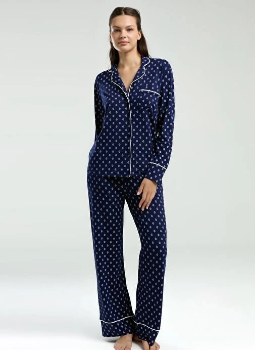 Pierre Cardin  Pc8950-S  Kadın Gömlek Pijama Takım