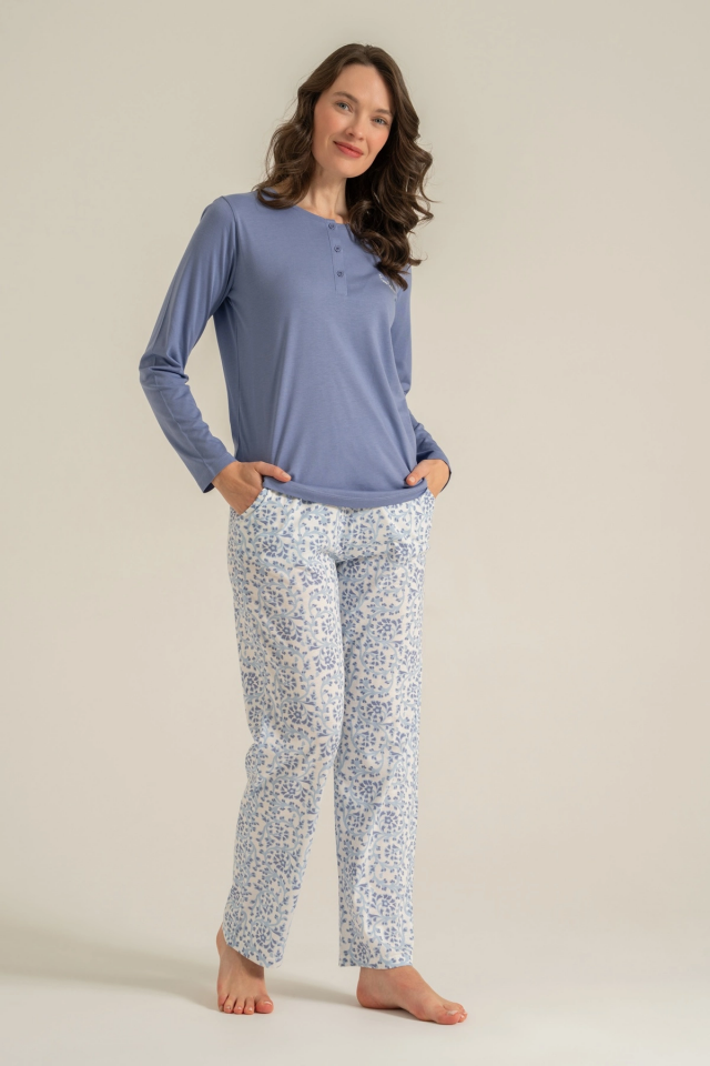 Pierre Cardin  Pc9270-S  Kadın Uzun Kollu Pijama Takımı