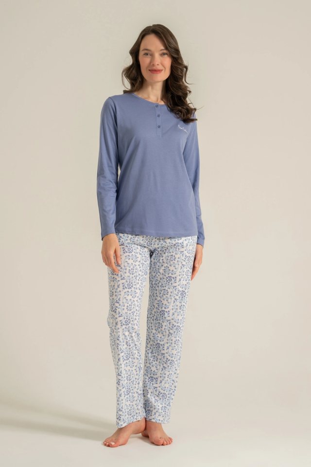 Pierre Cardin  Pc9270-S  Kadın Uzun Kollu Pijama Takımı