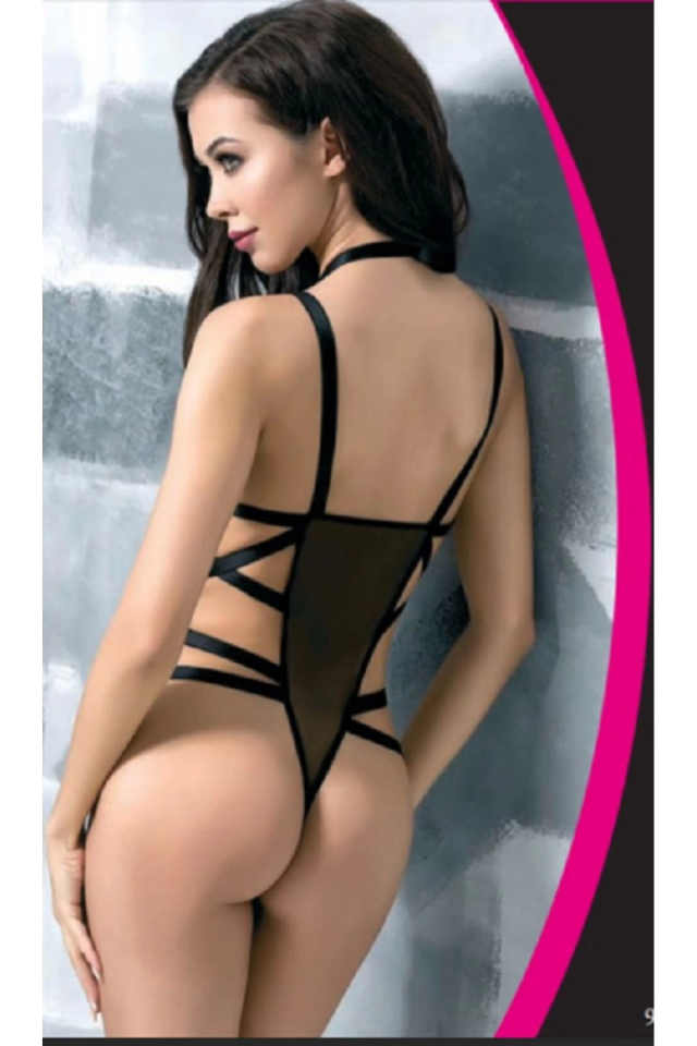 ForDreams 8216 Siyah Fantezi Transparan Body Suit