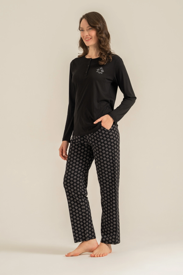 Pierre Cardin  Pc9289-X  Kadın Uzun Kollu Pijama Takımı